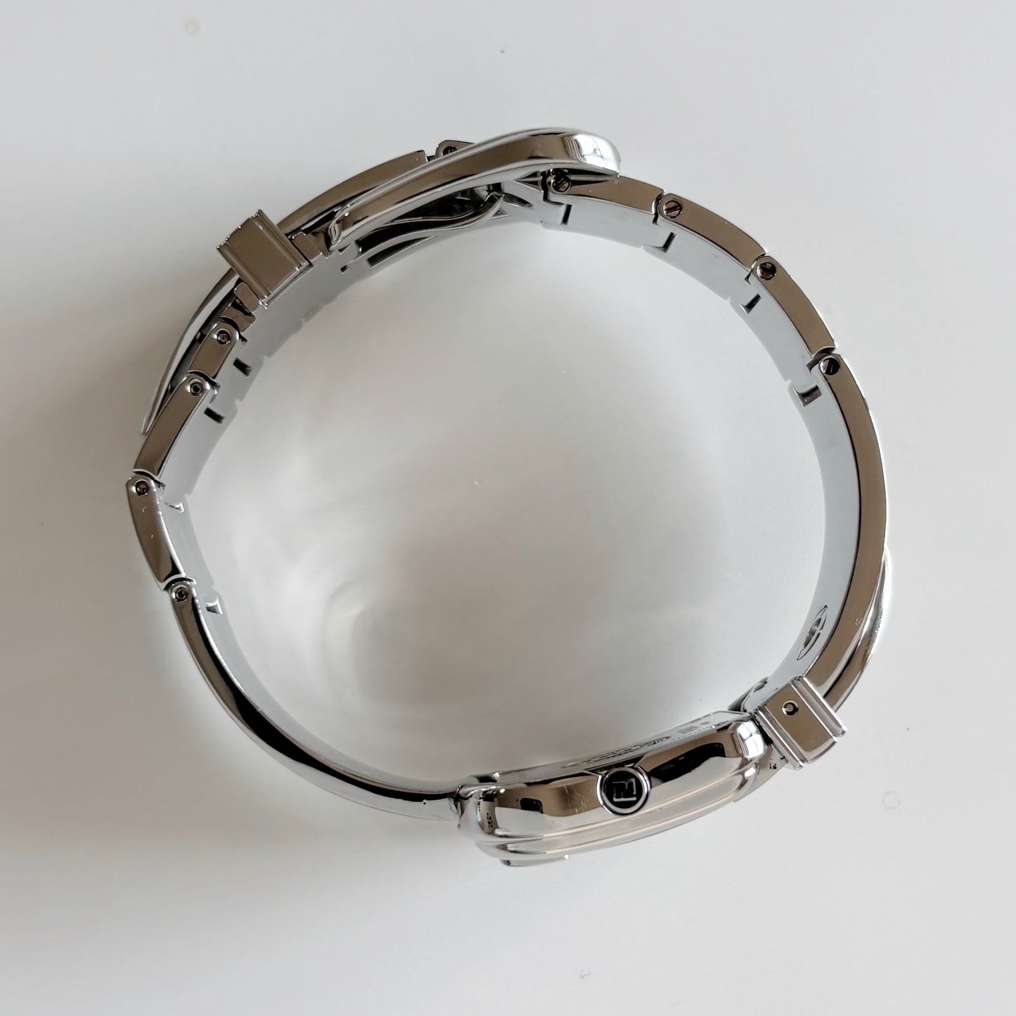 Fendi 1990s Seashell Dial Stainless steel Silver Buckle Watch