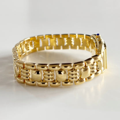 Yves Saint Laurent 1990s Tank Gold Plated Watch