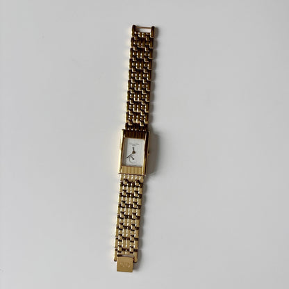 Dior 1990s Sub Second Tank Gold Plated Watch