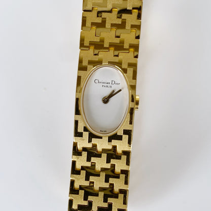 Dior Early 2000s Miss Dior Gold Plated Watch