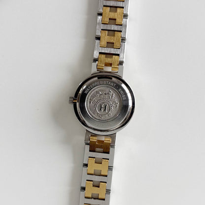 Hermes 1990s Clipper Date Two Tone Watch