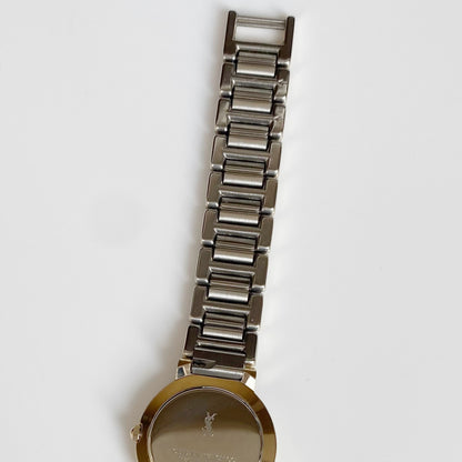 Yves Saint Laurent Round Two Tone Watch