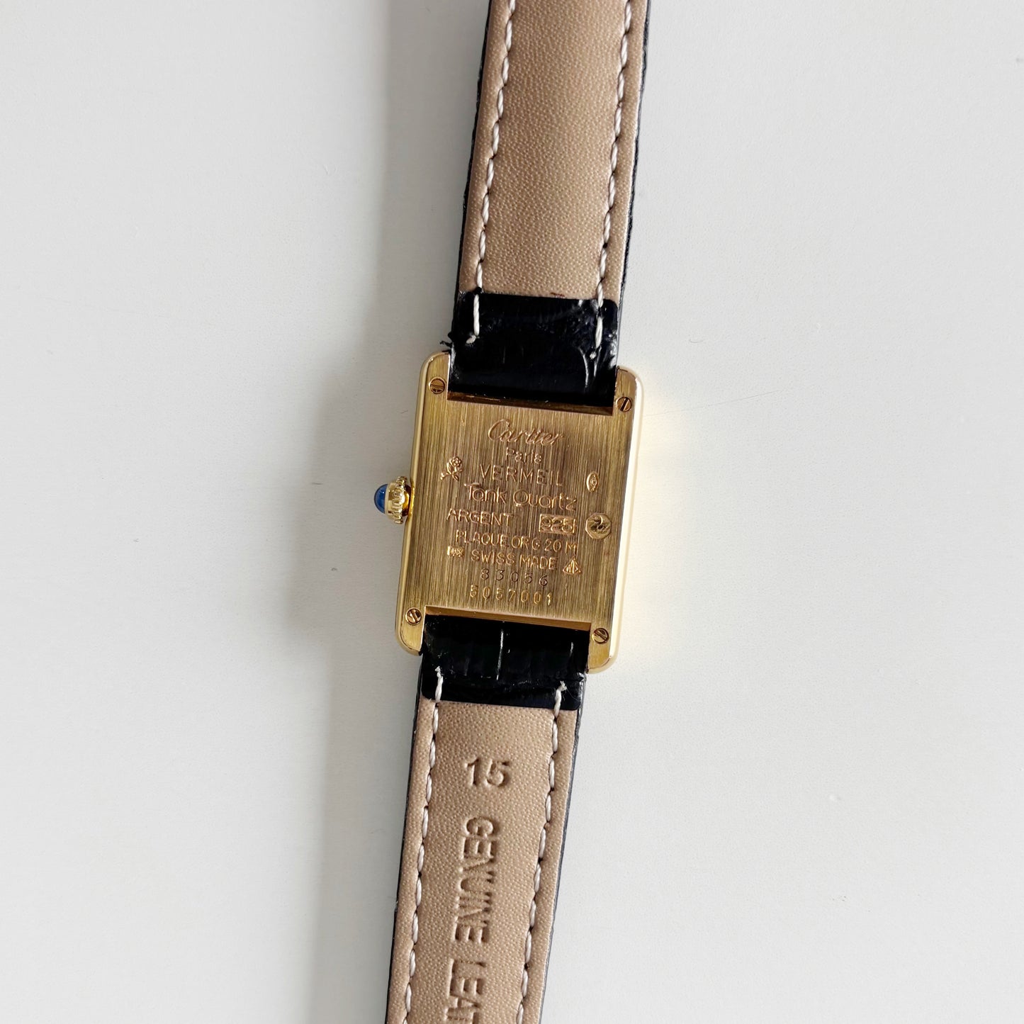 Cartier 1990 Must de Tank Opaline Watch (SM)