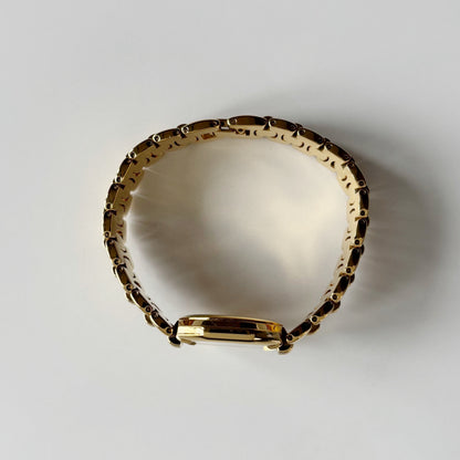 Dior 1990s Octagon Gold Plated Watch