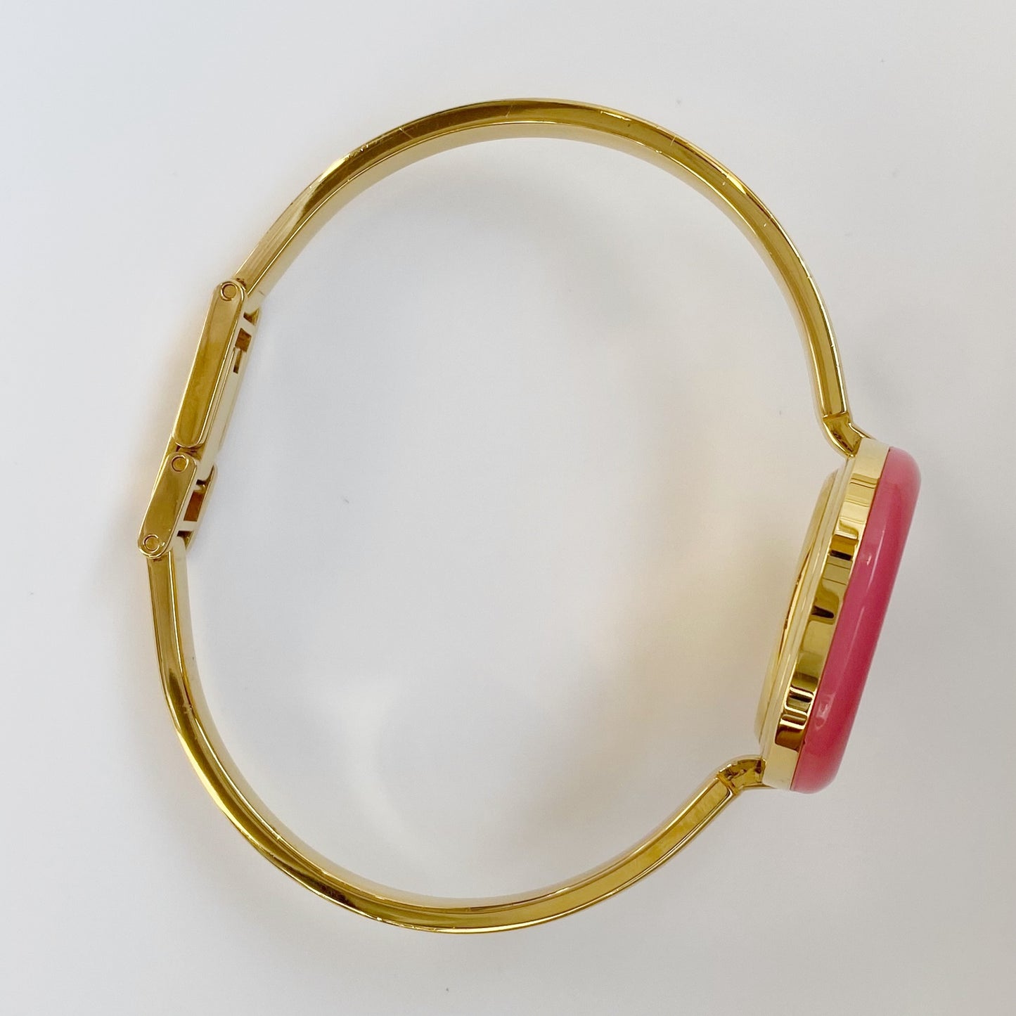 Gucci 1990s Interchangeable Bezel Gold Plated Bangle Watch with 12 bezels, case