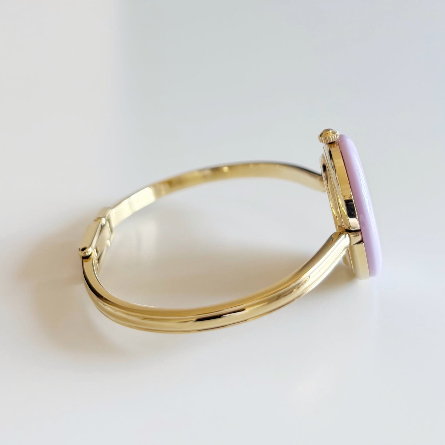Gucci 1990s Interchangeable Bezel Gold Plated Bangle Watch with 12 bezels, case