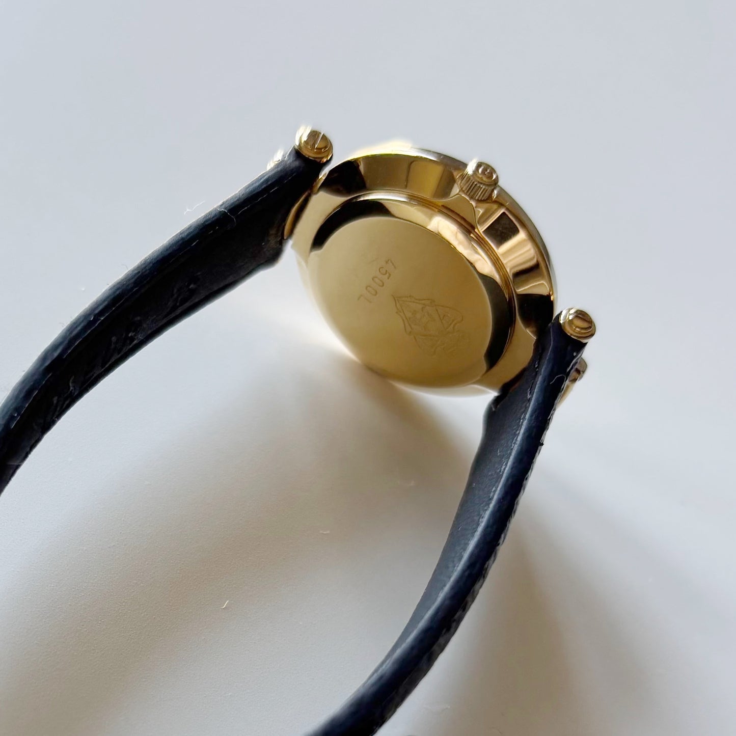 Gucci 1990s Round Dial Two Tone Watch
