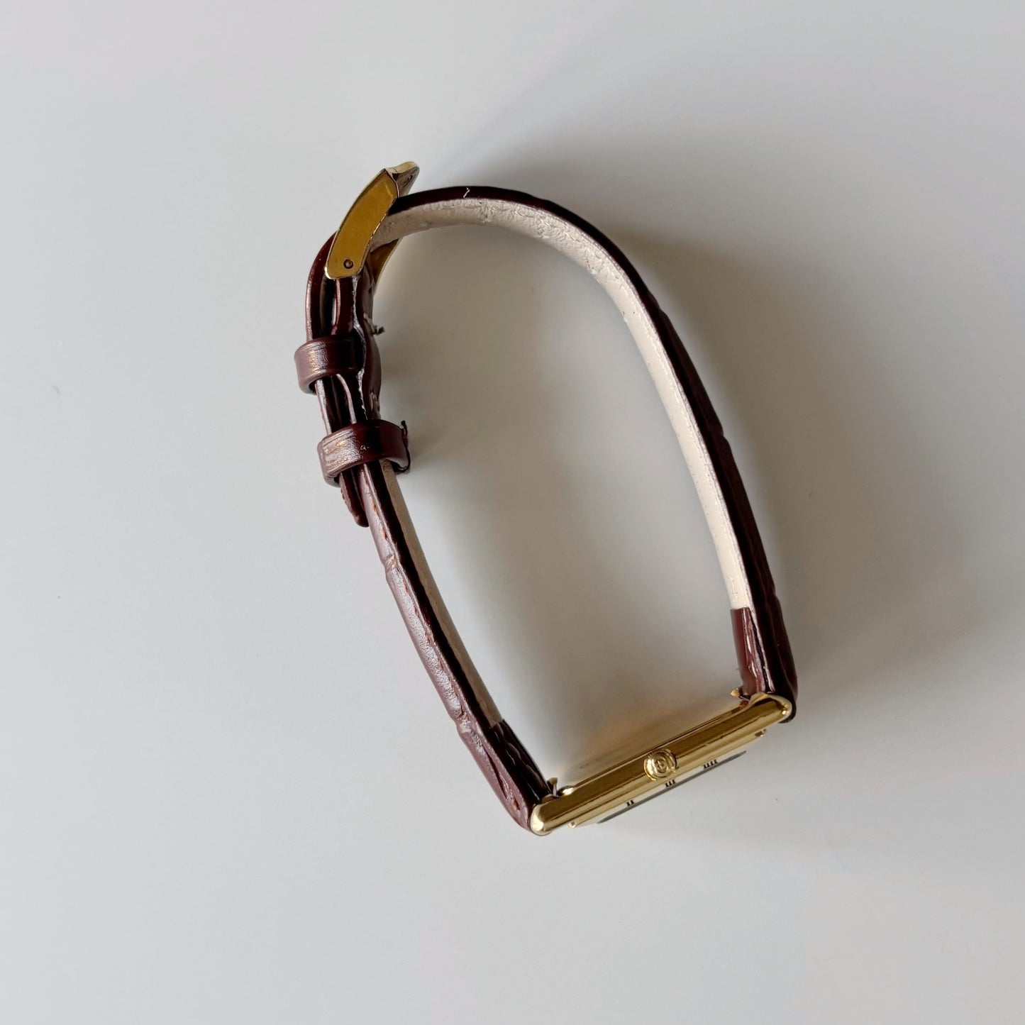 Gucci 1990s Tank Gold Plated Watch