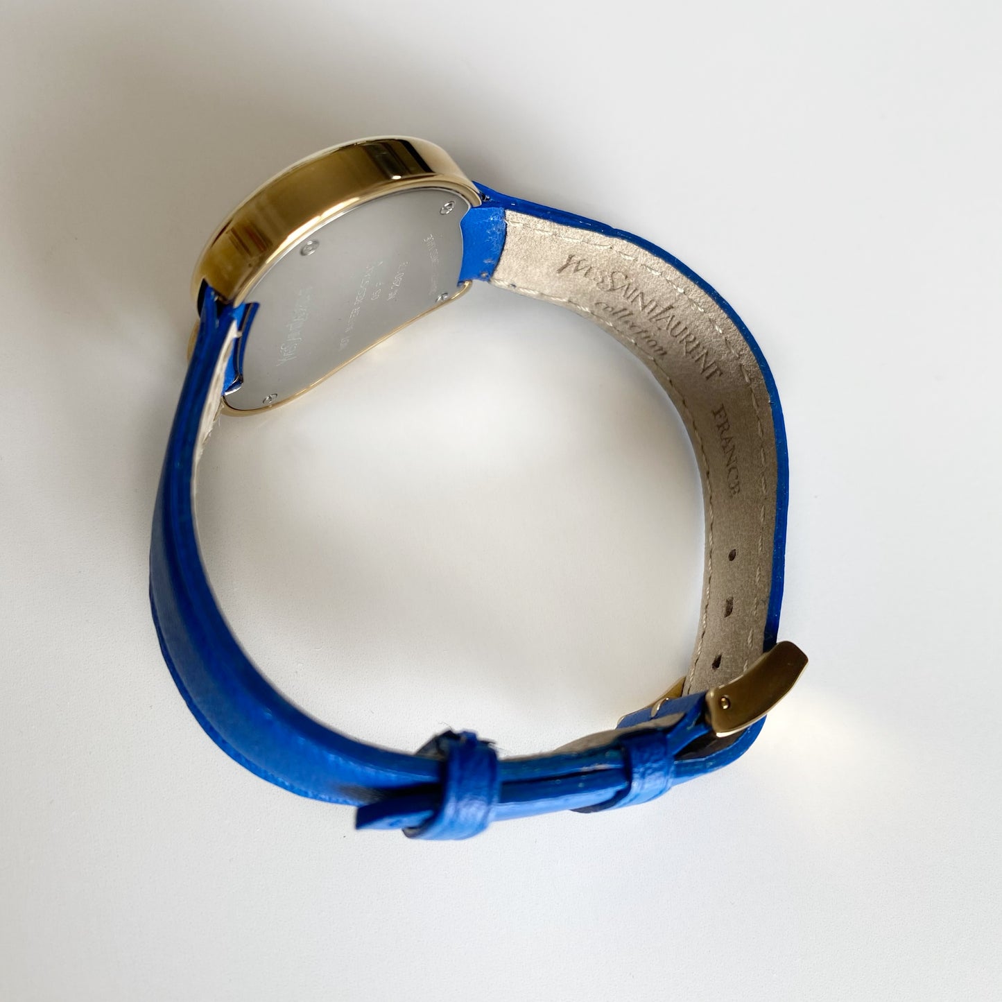 Yves Saint Laurent 1990s Heart Shaped Dial Gold Plated Watch