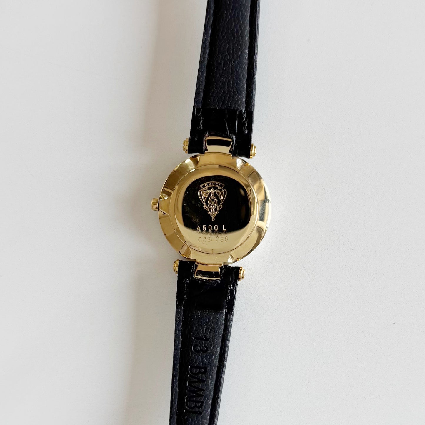 Gucci 1990s Round Dial Two Tone Watch