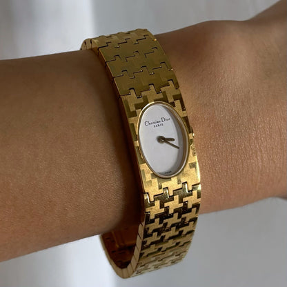 Dior Early 2000s Miss Dior Gold Plated Watch