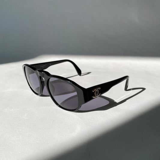 Chanel CC Mark Black Sunglasses